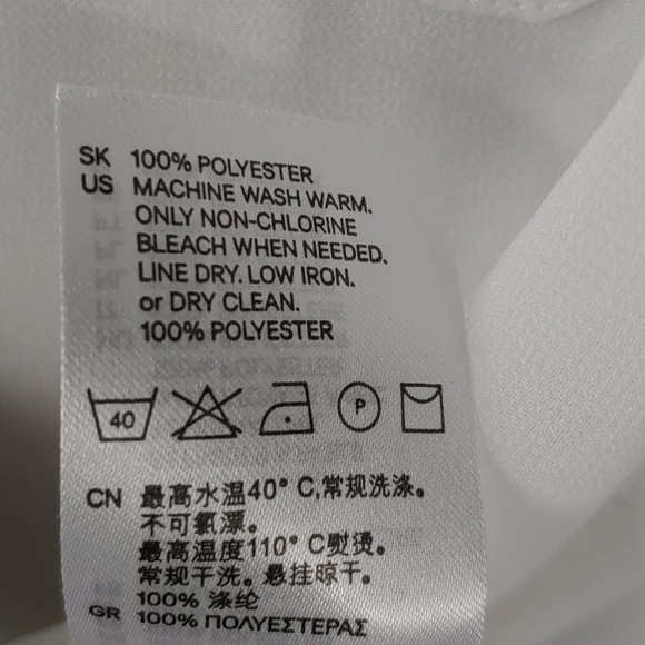 Comme des Garçons x H&M sheer white blouse - Picture 5 of 7